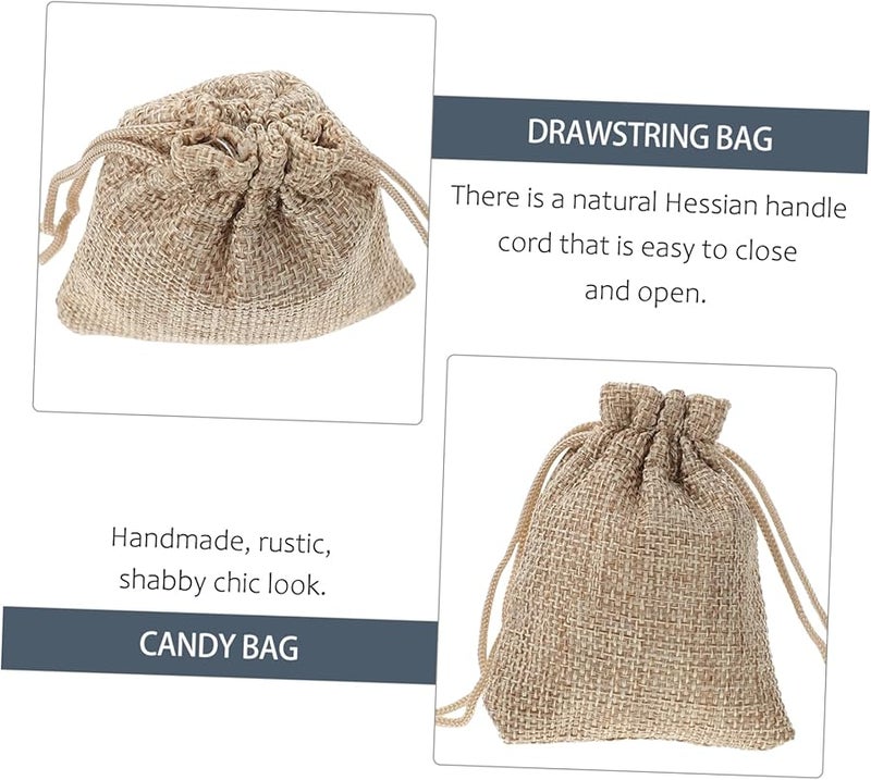 FOMIYES 50 Pcs Drawstring Storage Bags for Parties Weddings Festivals Candy Pouches - Image 4